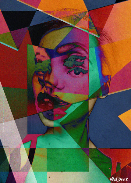 Multiple Faces by Van Deez Artworks