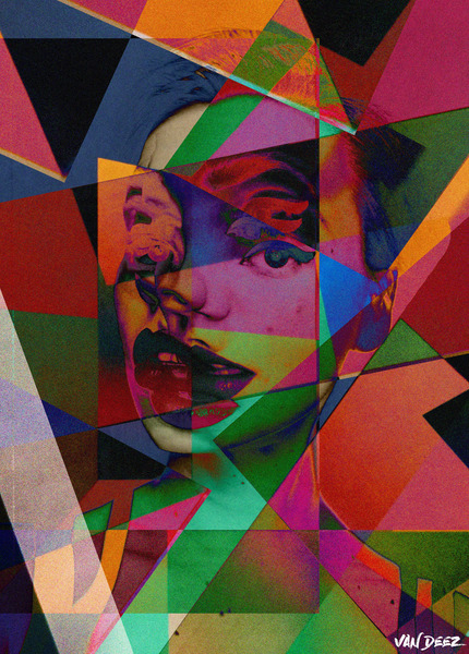 Multiple Faces by Van Deez Artworks