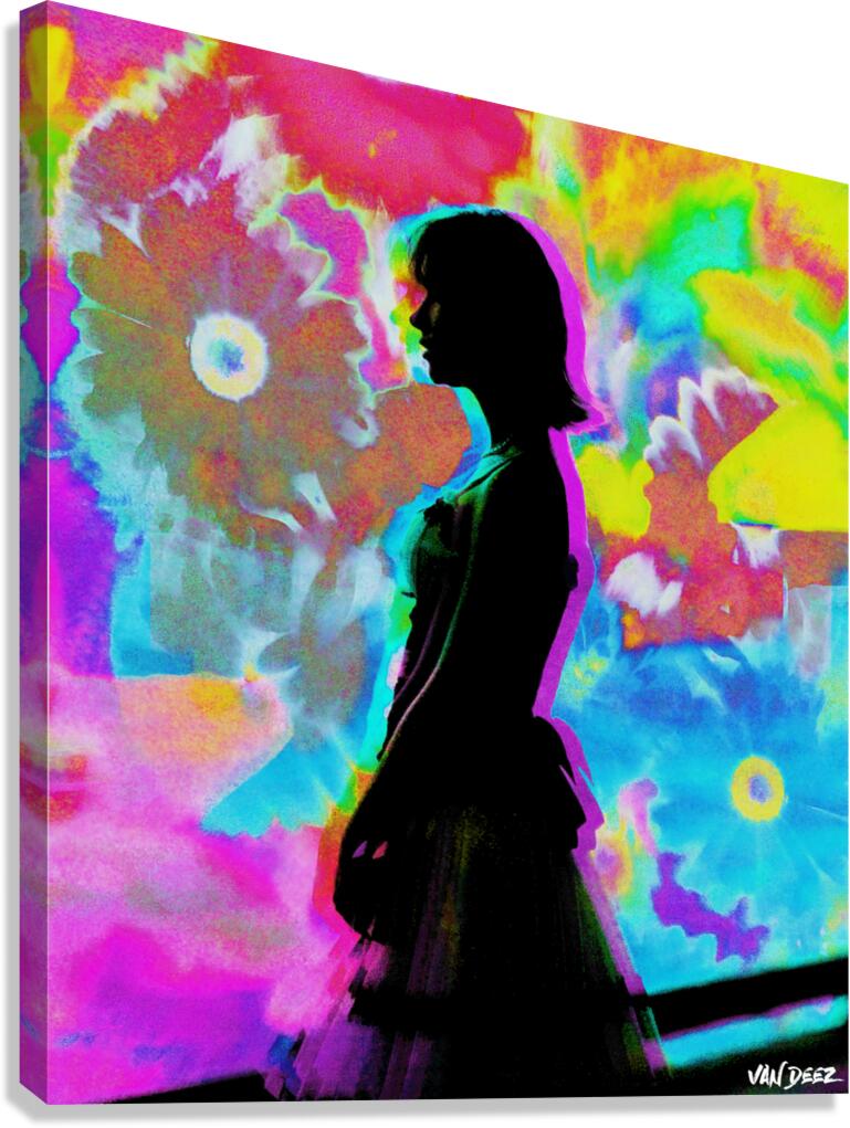 Flowerrescent Canvas Print