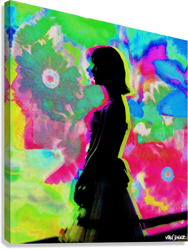 Flowerrescent Canvas Print