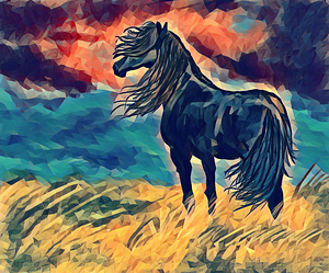 horse 3 oilpolyart 3