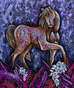 wild white dig polyart