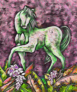 wild white dig oil paint