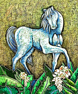 wild white dig cartaon