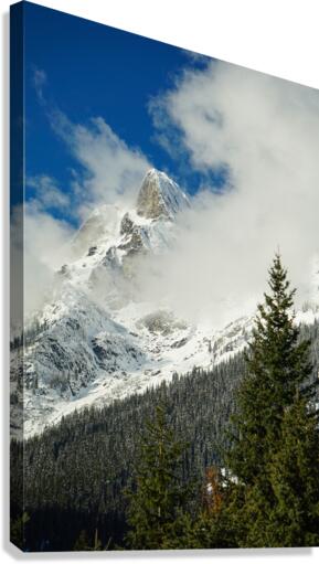 Cloudy Valhalla Peak Canvas Print