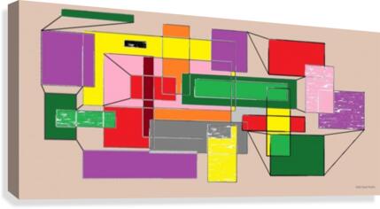 Color blocks Canvas Print