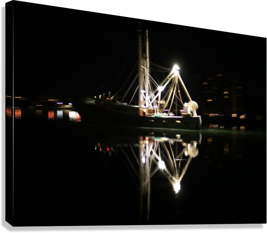 Night Ship Canvas Print