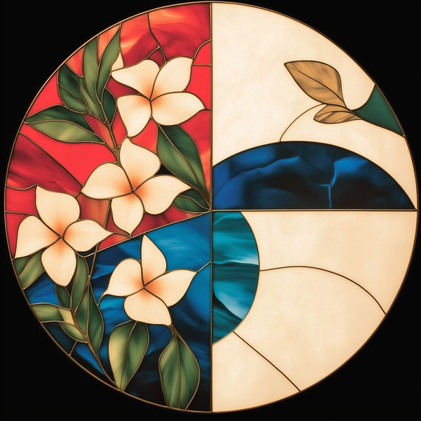Circular Stained Glass by Boylston