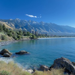 Oceanfront Mountains
