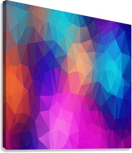 Triangles Polygon Color Canvas Print