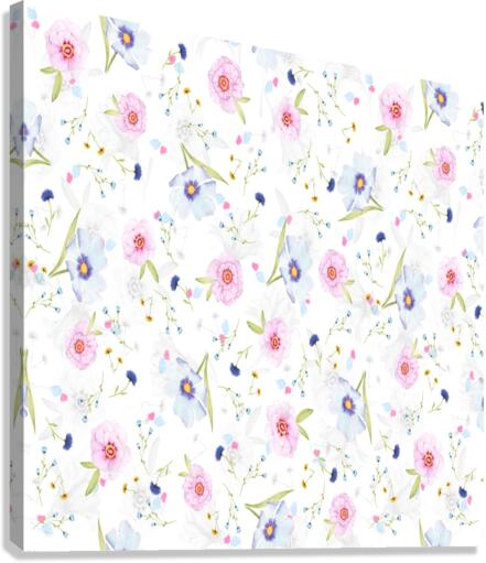 Pattern Flowers Canvas Print