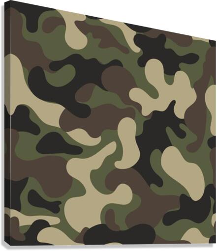 Camouflage Pattern Background Canvas Print