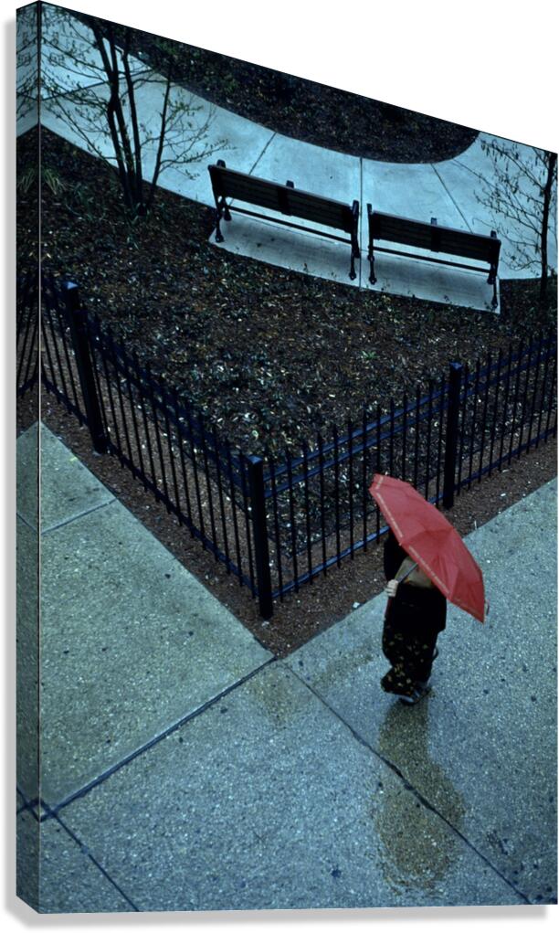 chicago rain Canvas Print