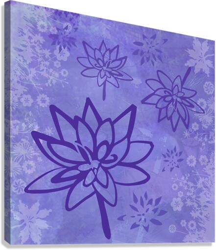 Violet Lotus Canvas Print