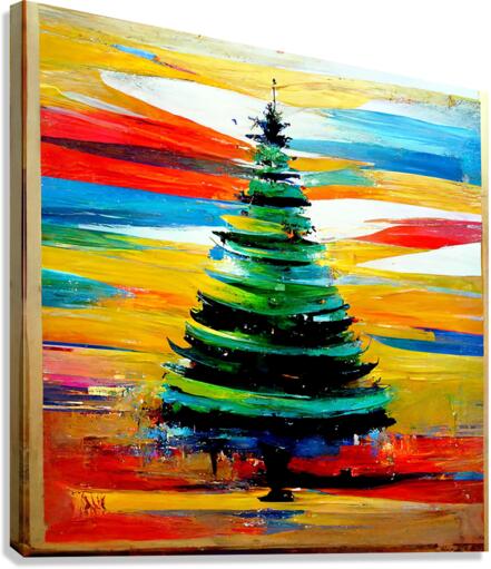 油彩画　Xmas tree Easy! Christmas Drawing Ideas / Christmas Tree Drawing with