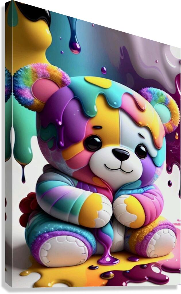 Chromabear Canvas Print