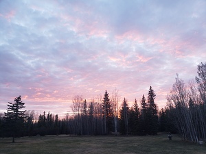 Northern Alberta sunset