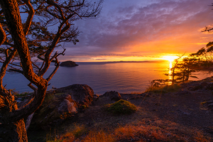 Sunset Above Lighthouse Point