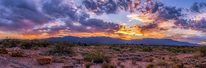 Sunset Tapestry Over Arid Plains