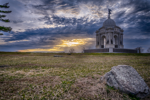 Monumental Grace: Pennsylvania Sunset in Gettysburg