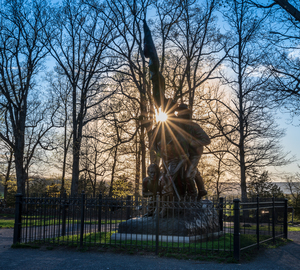 North Carolina Monument Sunset