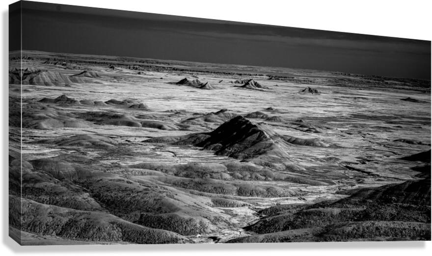 Shadows of the Earth: Little Badlands Canvas Print