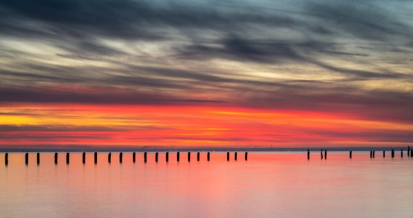 Striking Sunset at Clifton Springs by Grant Cookson