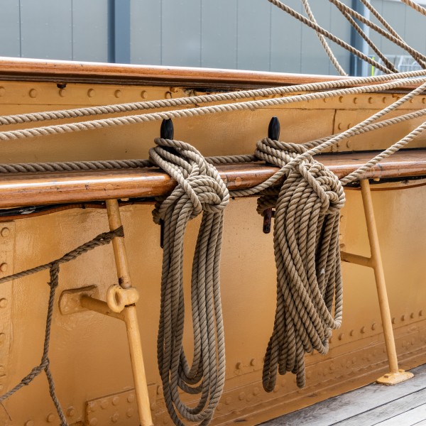  Sailing ship ropes by Grant Cookson
