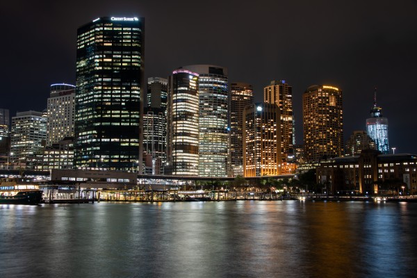 Sydney Skyline at night by Grant Cookson