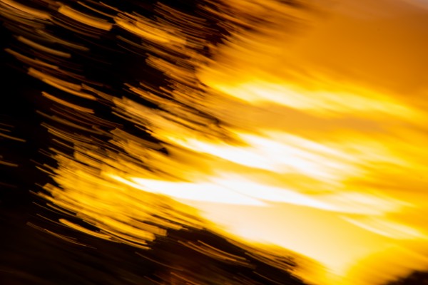 Abstract image featuring orange light and shadows 3 by Grant Cookson