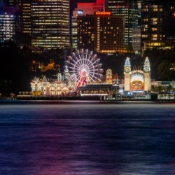  Sydney Luna Park at night