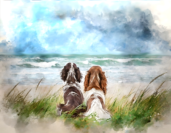 Dogone Good Beach Day Print