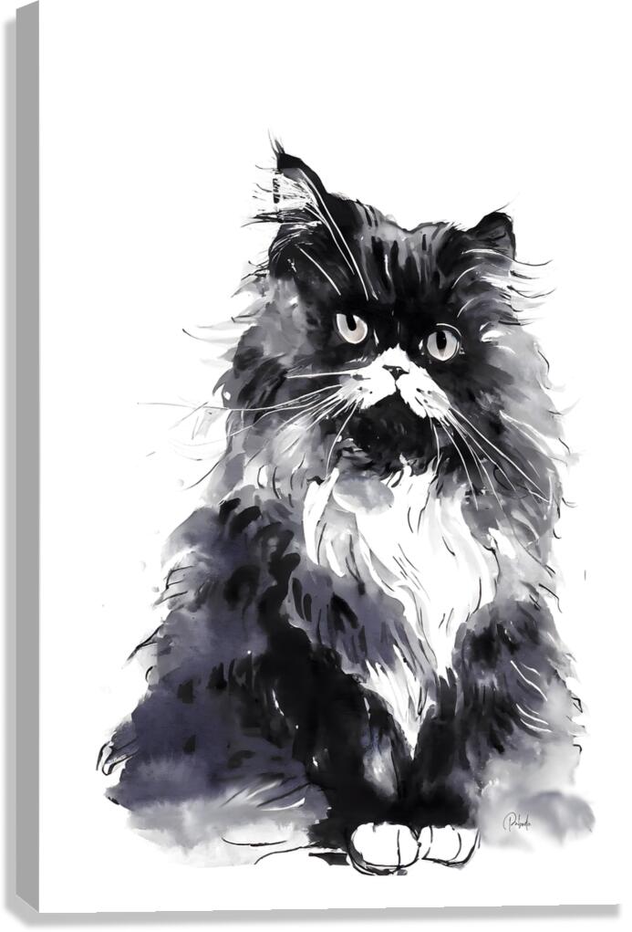 Bad Hair Day Kitty Canvas Print