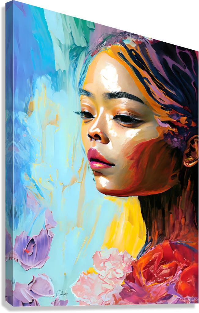 Abstract Faces I Canvas Print