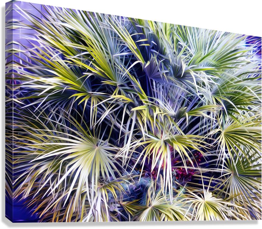 Palms & Berries Canvas Print