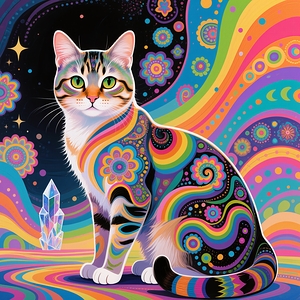 Psychedelic Cat