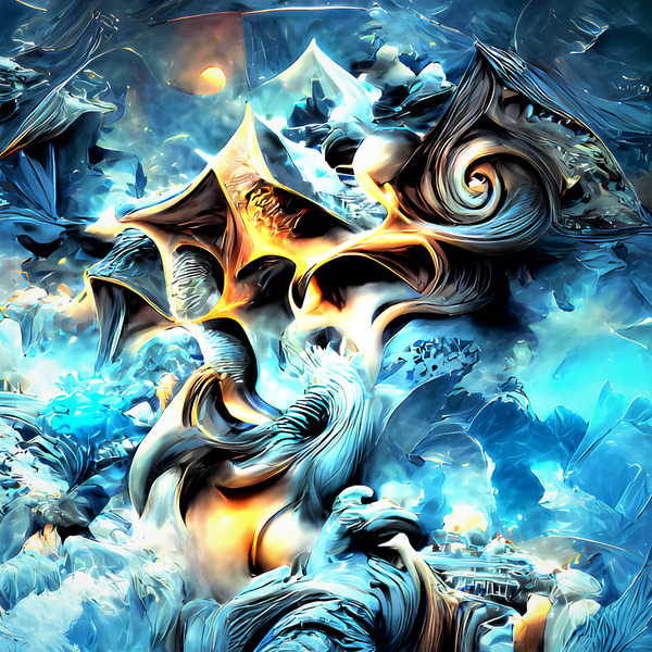 BLUE GOLD FANTASY  by Winchawa