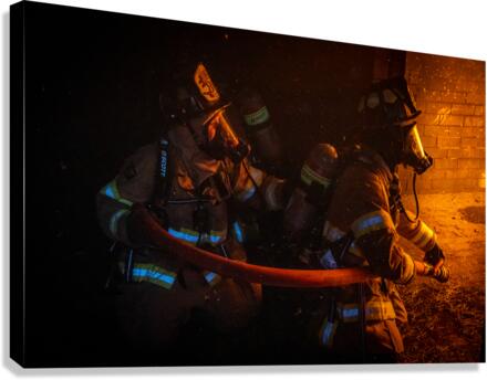 Firefighter  Canvas Print