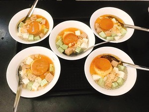 The photo shows the dishes I made