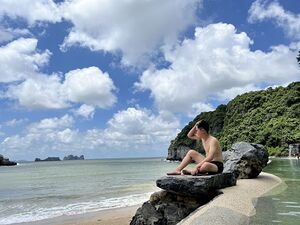 Portraits of guests when I went to the beach