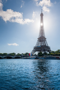 Paris - Eiffel Tower in the sun