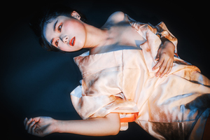 Young Chinese woman wearing silk portrait 2