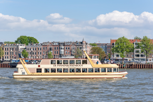 De Pannenkoekenboot boat on New Meuse river by Philippe Lejeanvre