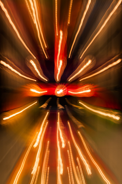 Zooming on light bulbs background Print