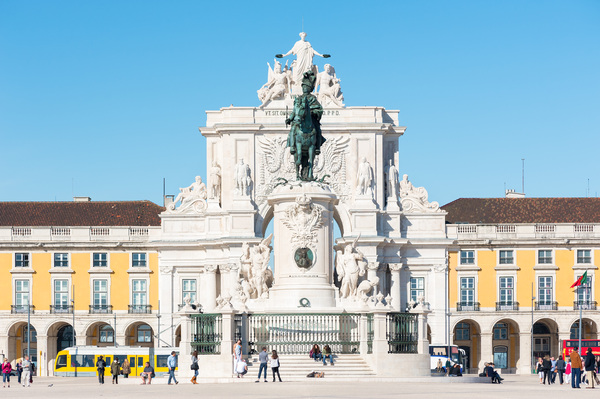 Lisbon - portugal - Commerce Square Print