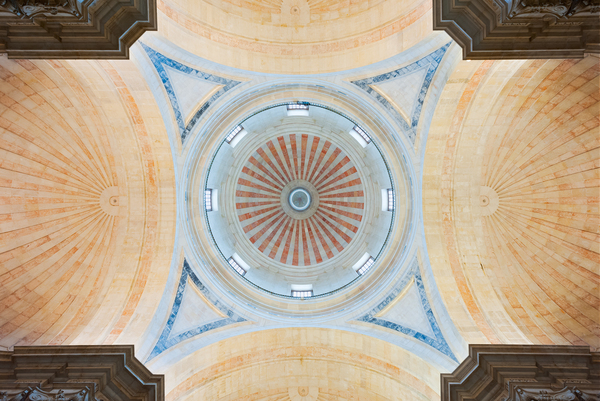 Lisbon Pantheon ceiling  Print