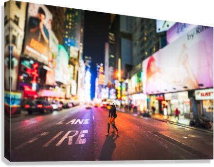 Two girls in Manhattan Canvas Print