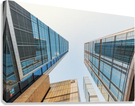 IFS skyscrapers against sky in Chengdu Canvas Print