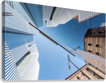 Ancient and modern buildings low angle view rjpg Canvas Print