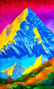 Everest Mount from High land of India 3